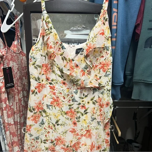 Floral Print Women's Dress - Picture 1 of 7